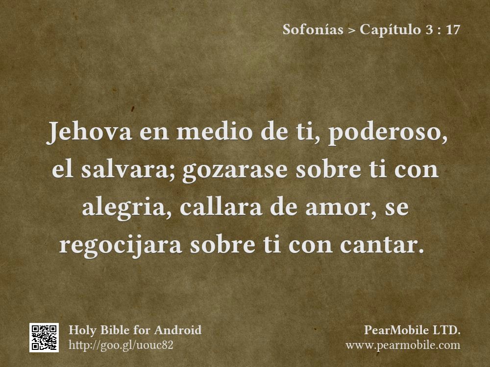 Sofonías, Capítulo 3:17